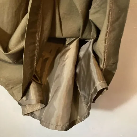 Talbots Petite Olive Green Sleeveless Dress - Picture 4 of 5